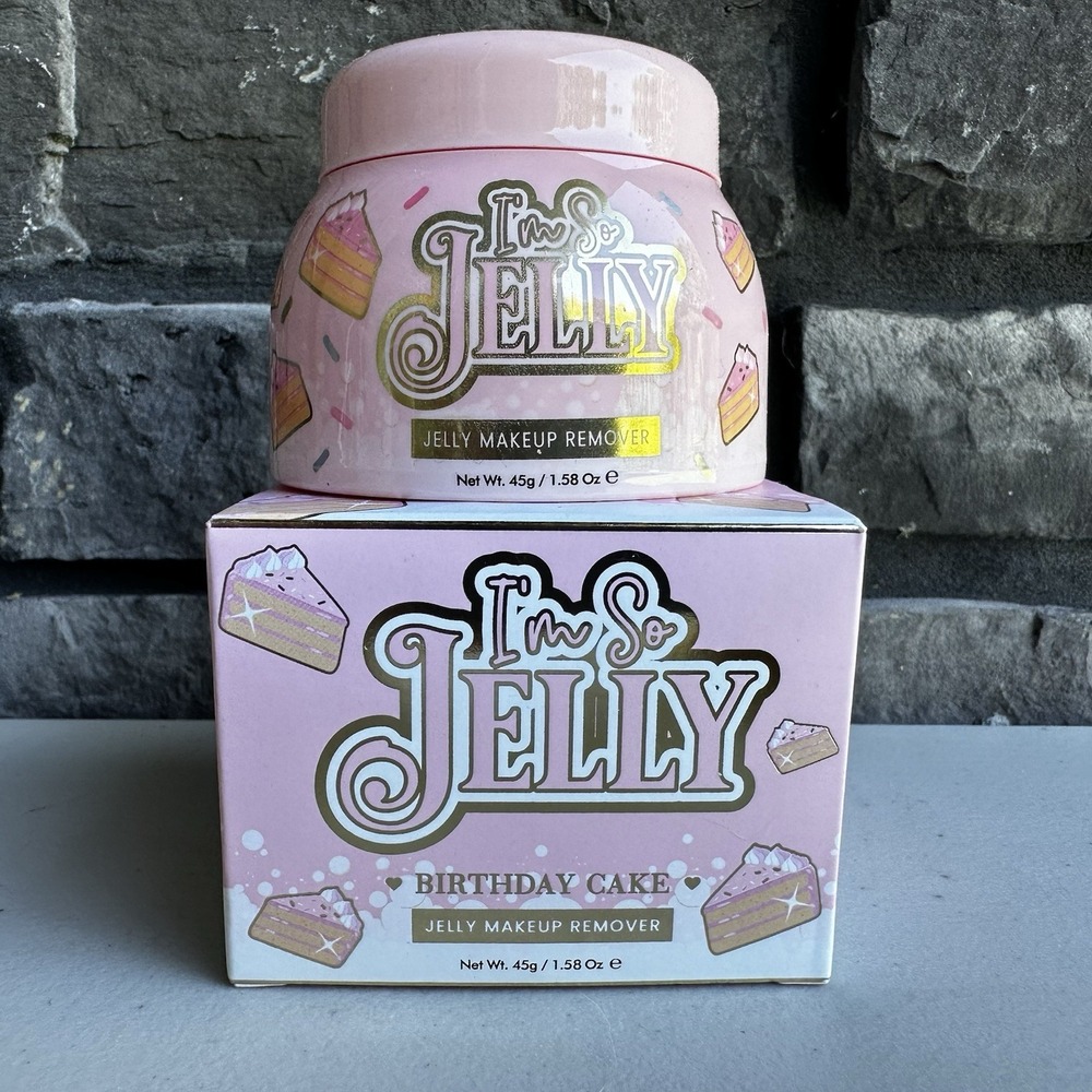 P. Louise I'm So Jelly Makeup Remover - BIRTHDAY CAKE - Full Size 1.58 oz - BNIB